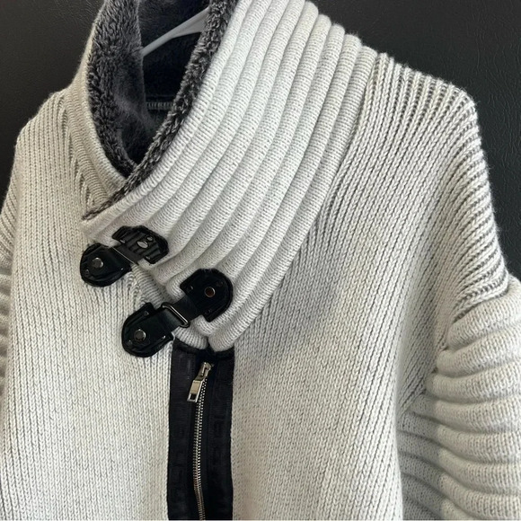 LCR Black Edition Men’s Sweater Climax Smokey Grey Size Medium - Picture 4 of 15